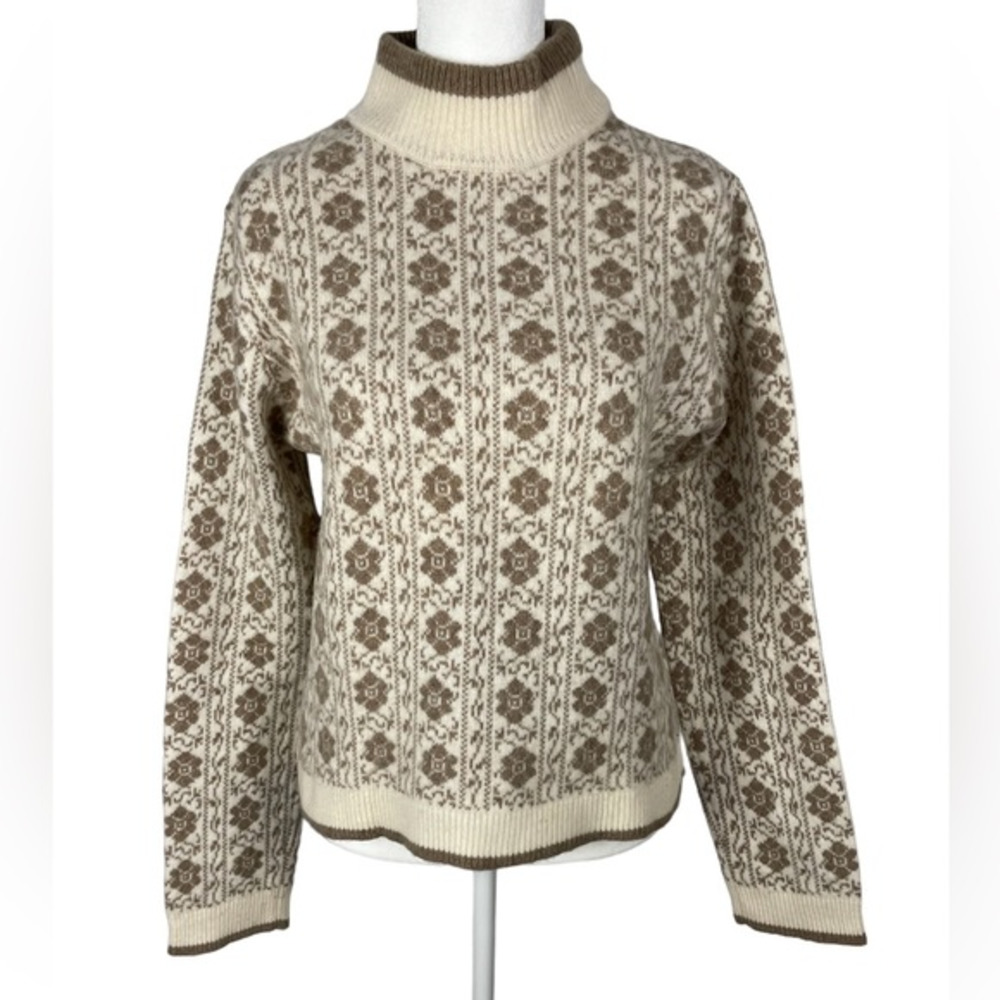 Vintage Eastern Mountain Sports EMS Lambwool‎ Turtleneck Sweater size S